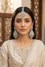 Beautiful Kundan Earrings with Tika