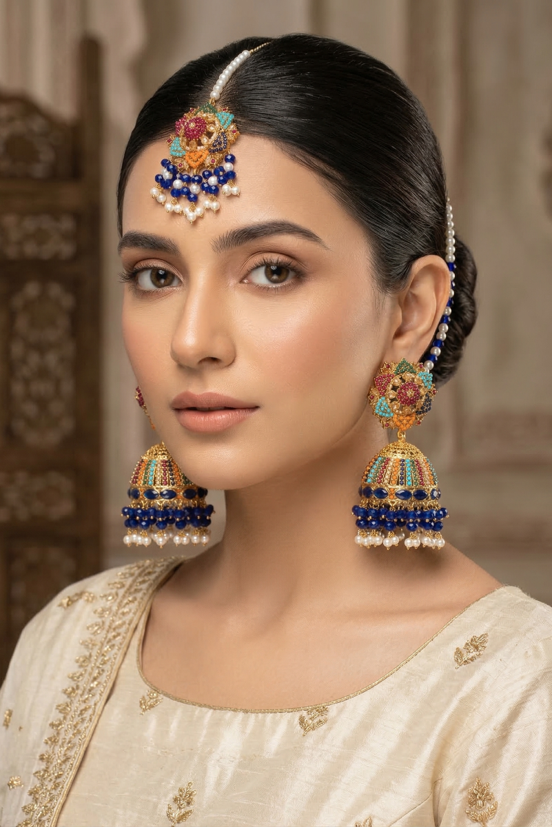 Nortan Jhumki With Teka