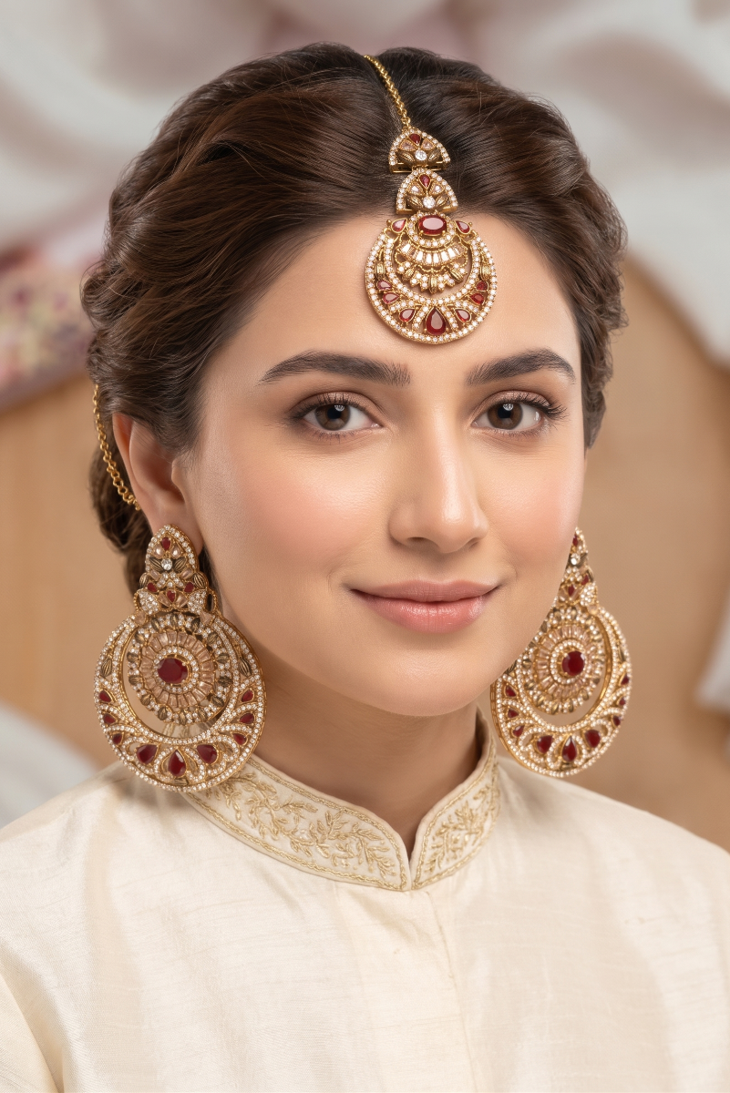 Long Earring With Teka Set