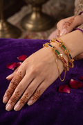 Oxidised Zircon Openable Bangles
