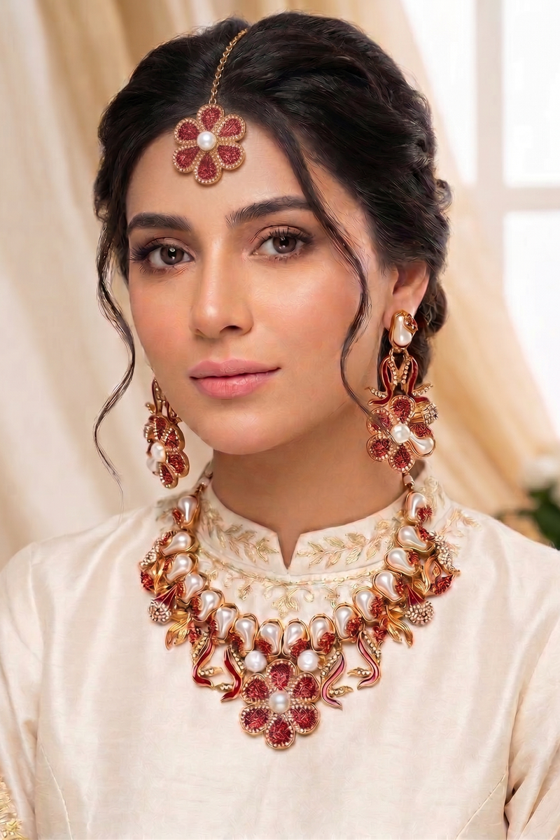 Turkish Partywear Flower Set