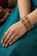 Oxidised Zircon Openable Bangles