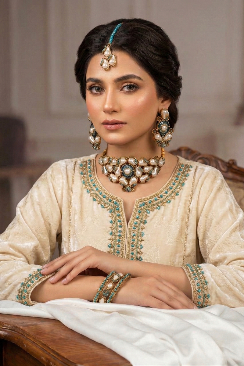 Beautiful Elegant Turkish Choker Set – 6 Colours