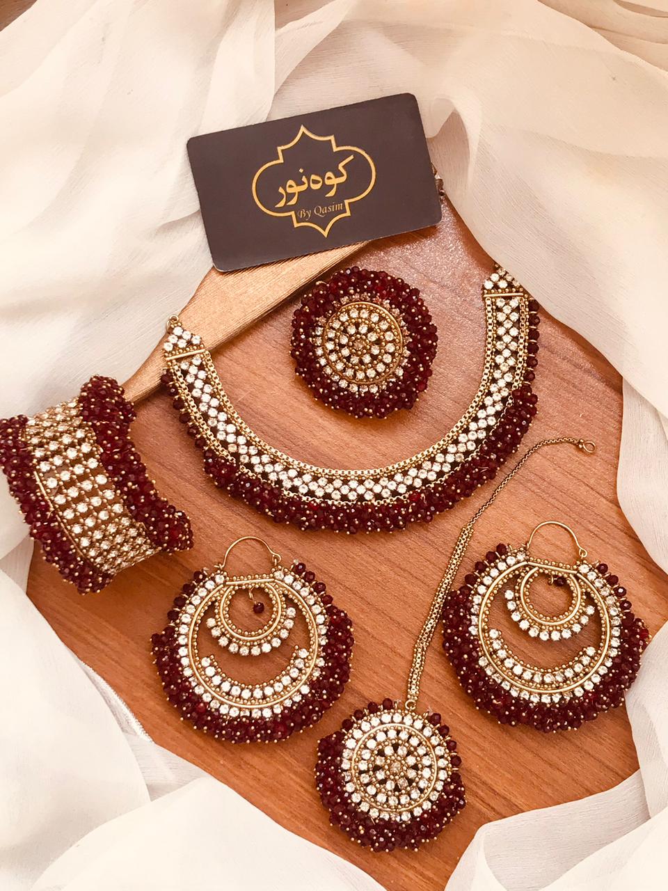 Beautiful Manjos Partywear Set with Bangles