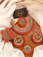 Beautiful Manjos Partywear Set with Bangles