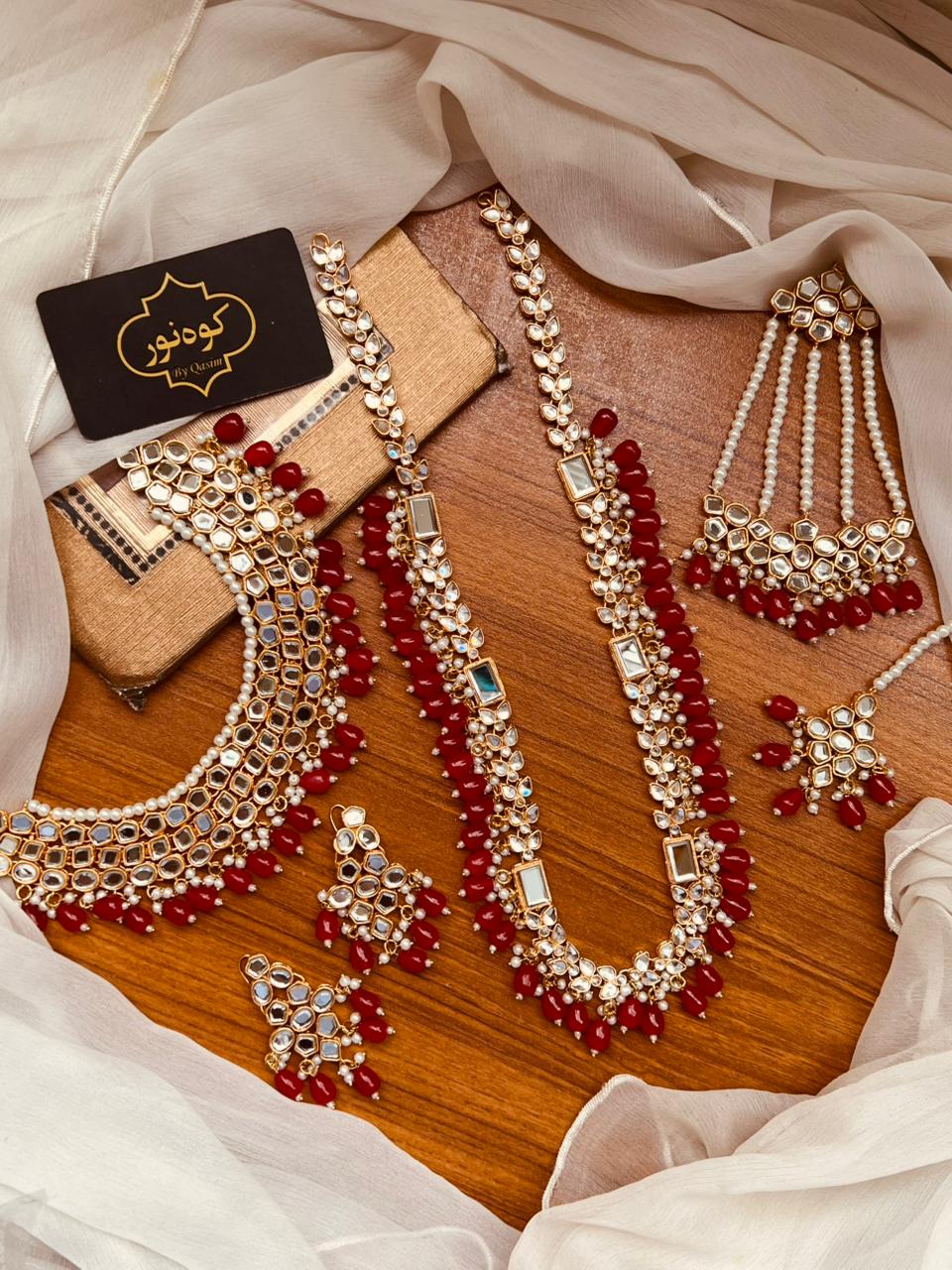 Beautiful Kundan Bridal Set - 3 Colours