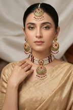 Beautiful Elegant Hyderabad Choker Set – 8 Colours
