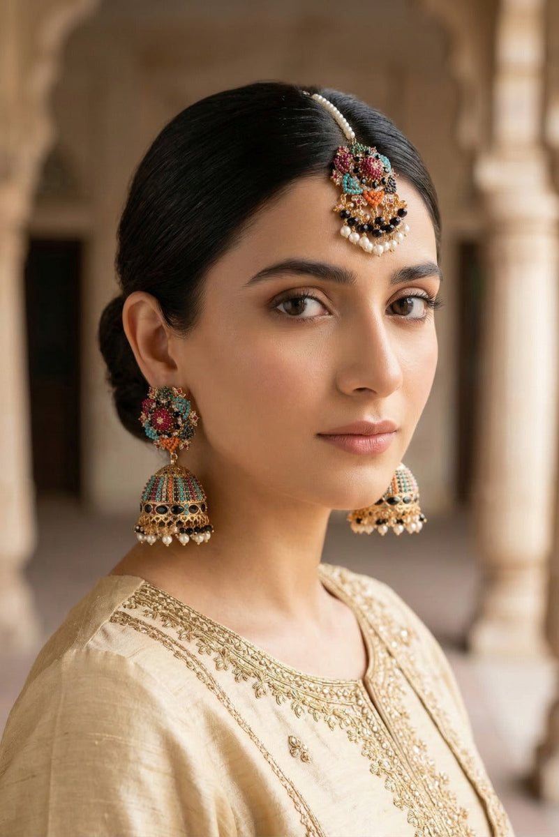 Nortan Jhumki Teka