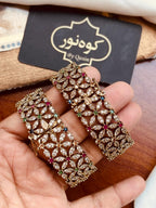 Indian Zircon 2-Piece Bangles.
