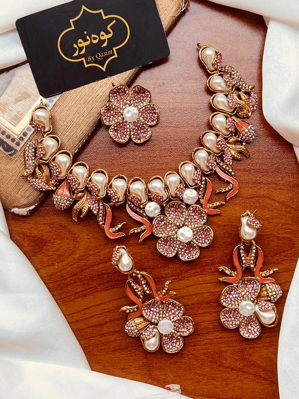 Turkish Partywear Flower Set