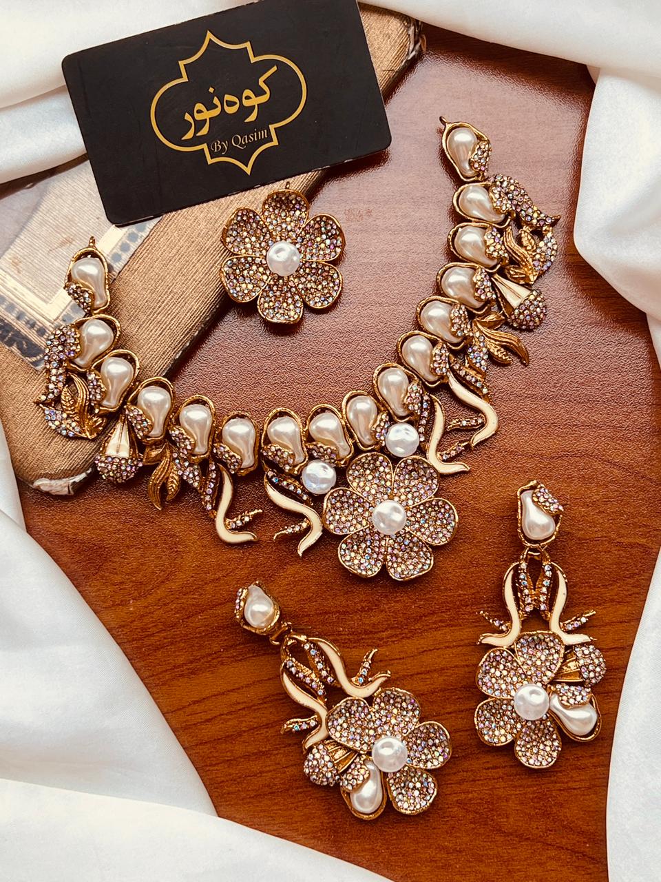 Turkish Partywear Flower Set
