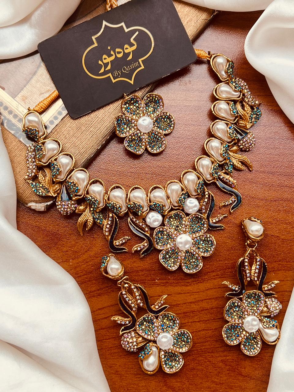 Turkish Partywear Flower Set