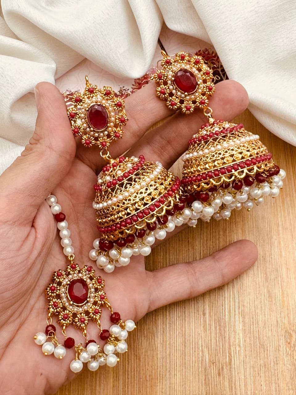 Casting Jhumki Teka Set