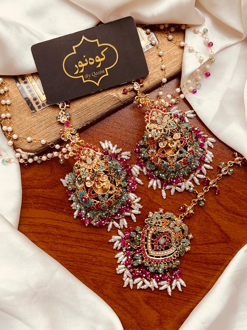 Nortan Jhumki Teka Set