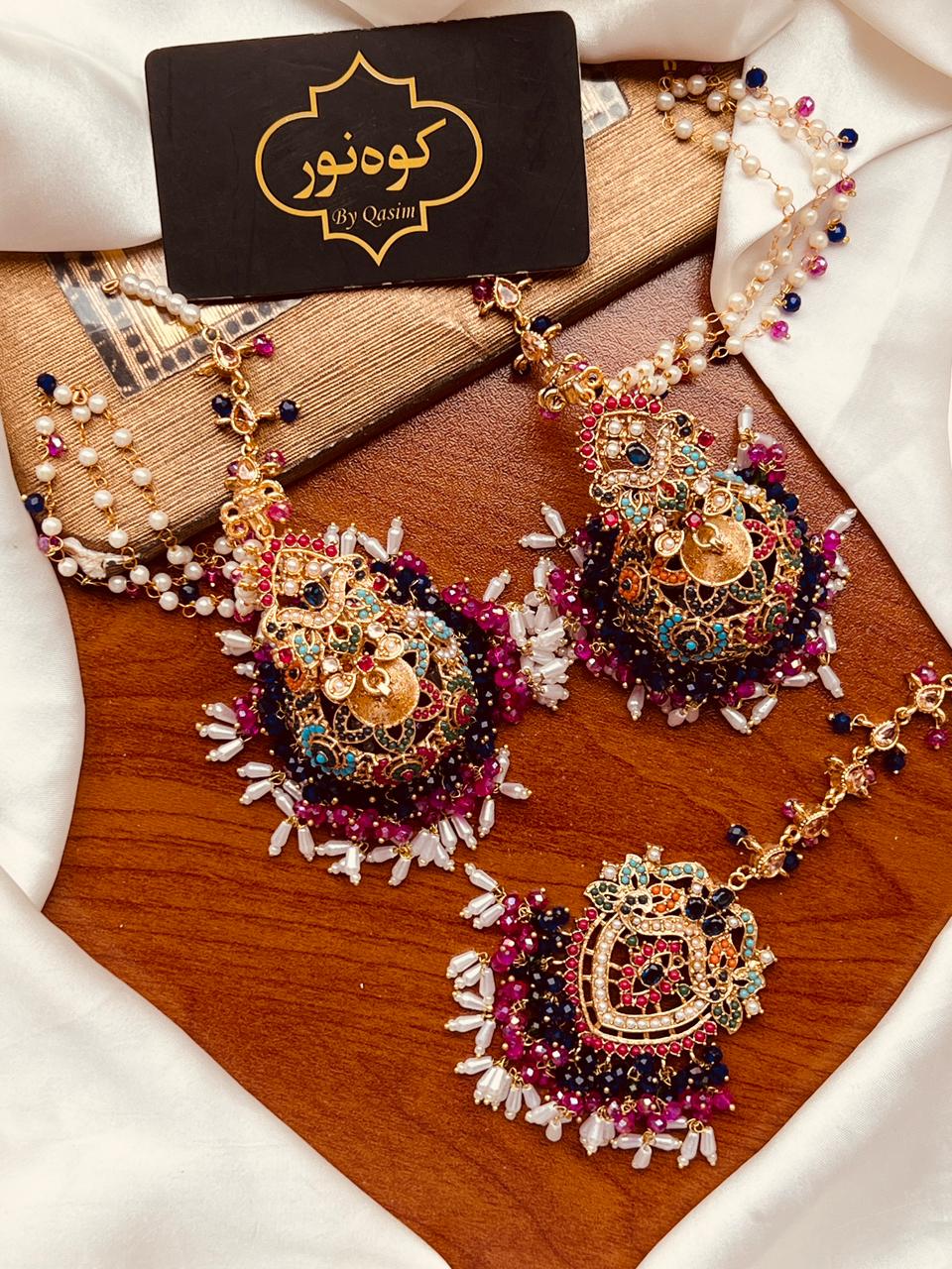 Nortan Jhumki Teka Set