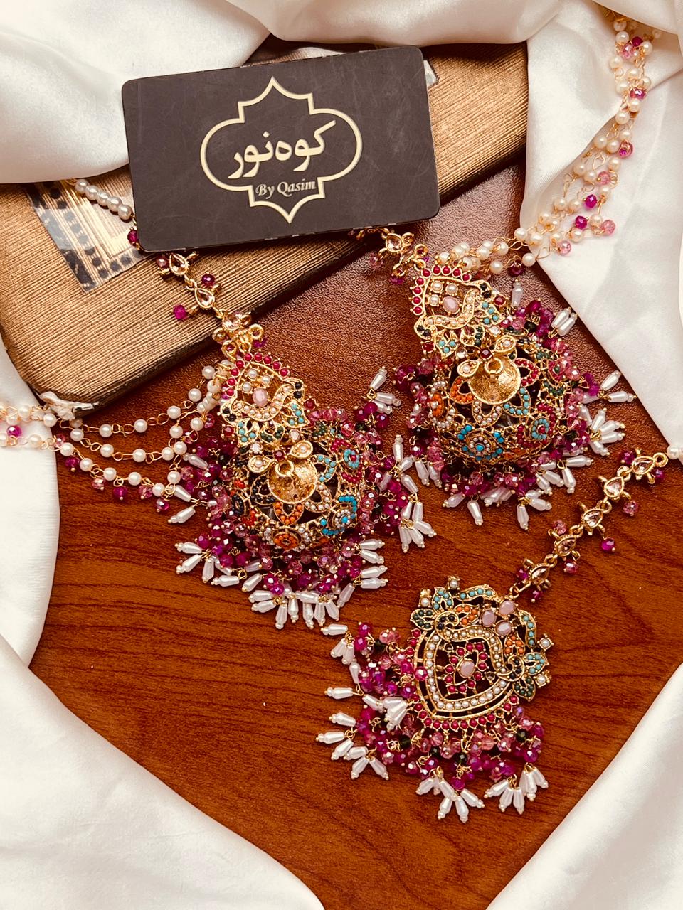 Nortan Jhumki Teka Set