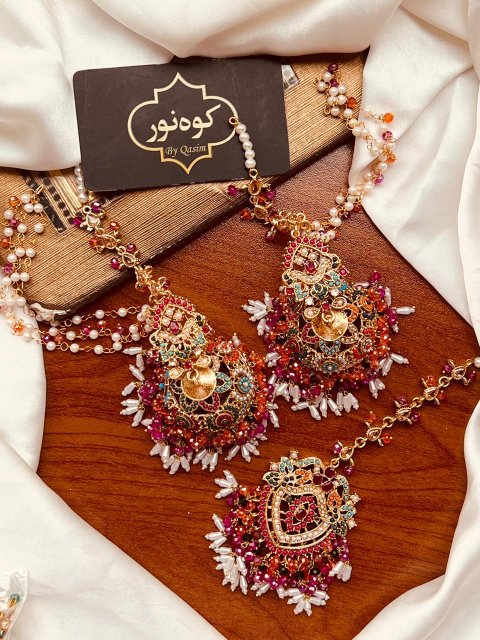Nortan Jhumki Teka Set