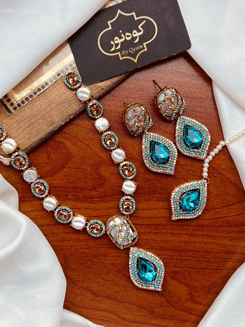 Turkish Mala Earring Teka Set