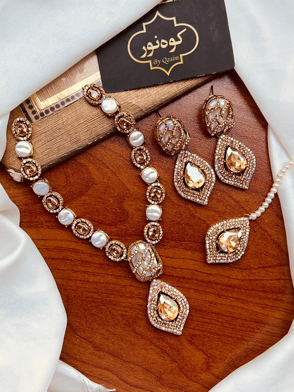 Turkish Mala Earring Teka Set