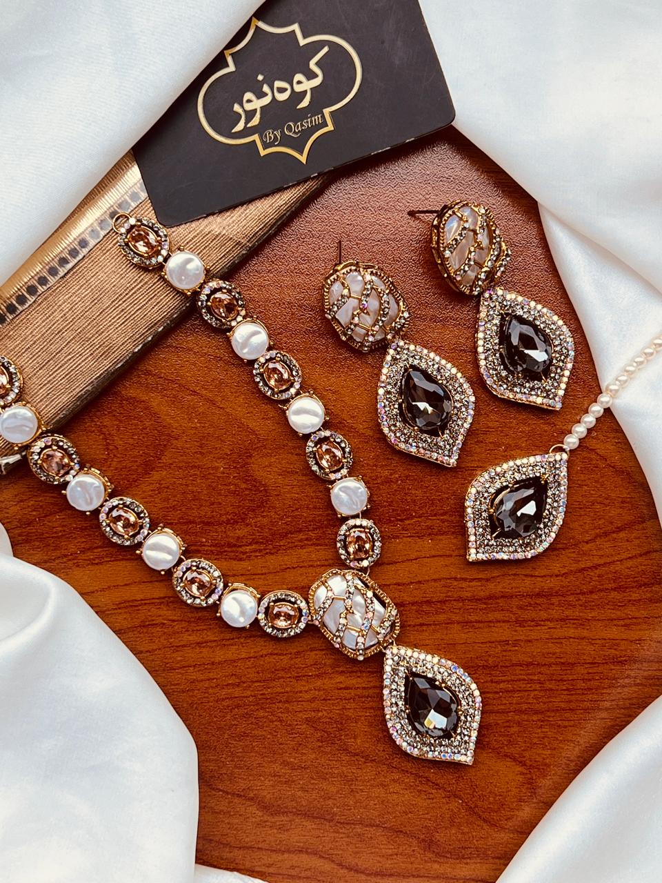 Turkish Mala Earring Teka Set