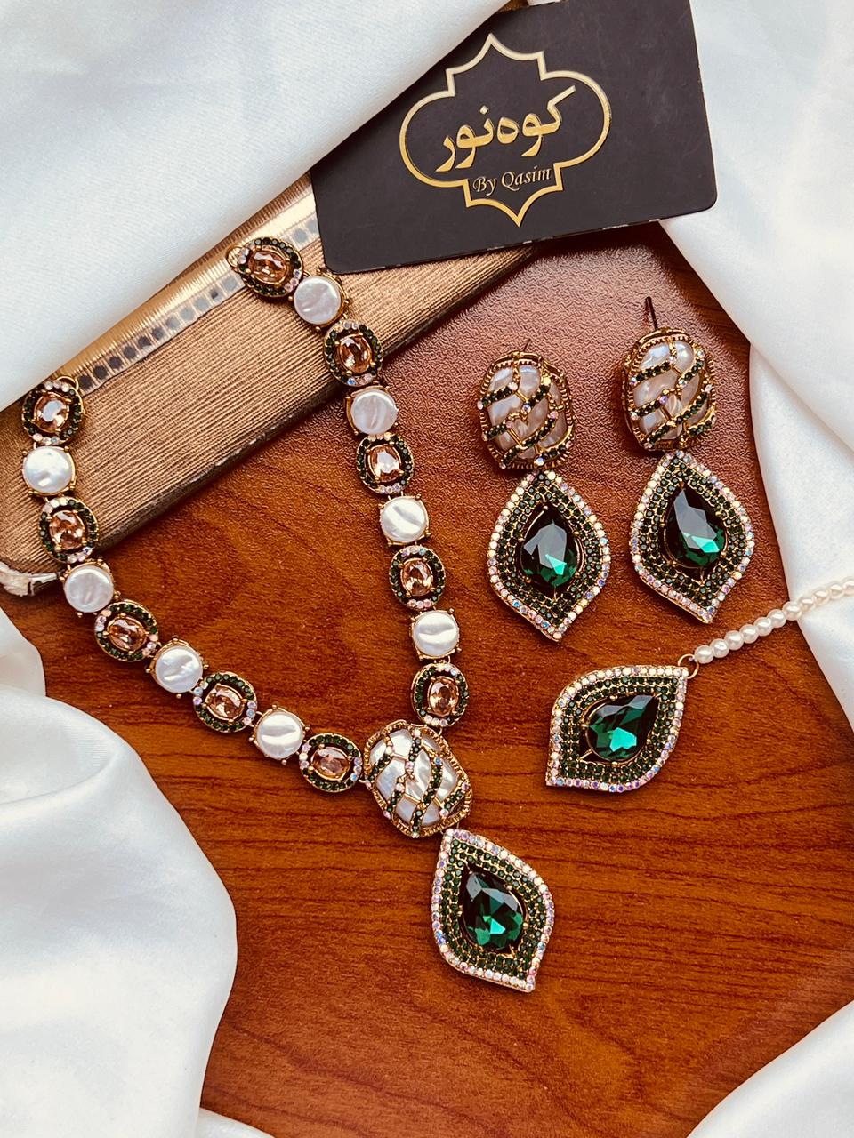 Turkish Mala Earring Teka Set