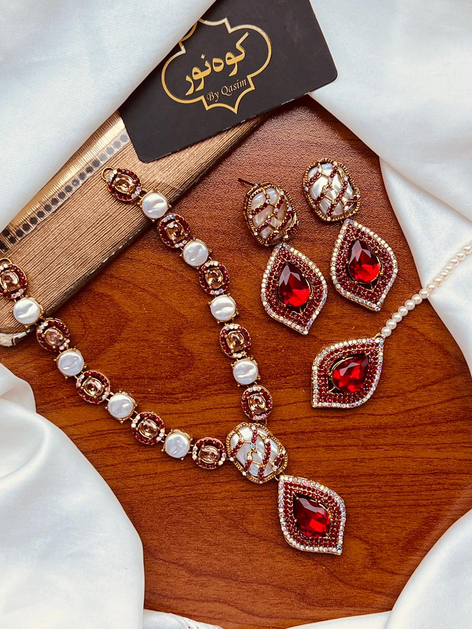 Turkish Mala Earring Teka Set