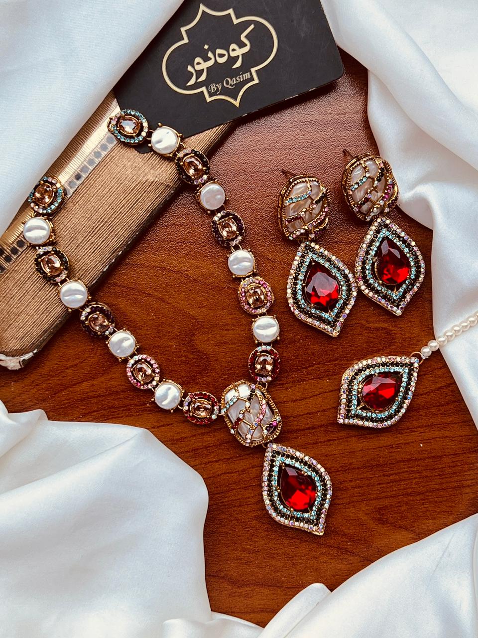 Turkish Mala Earring Teka Set