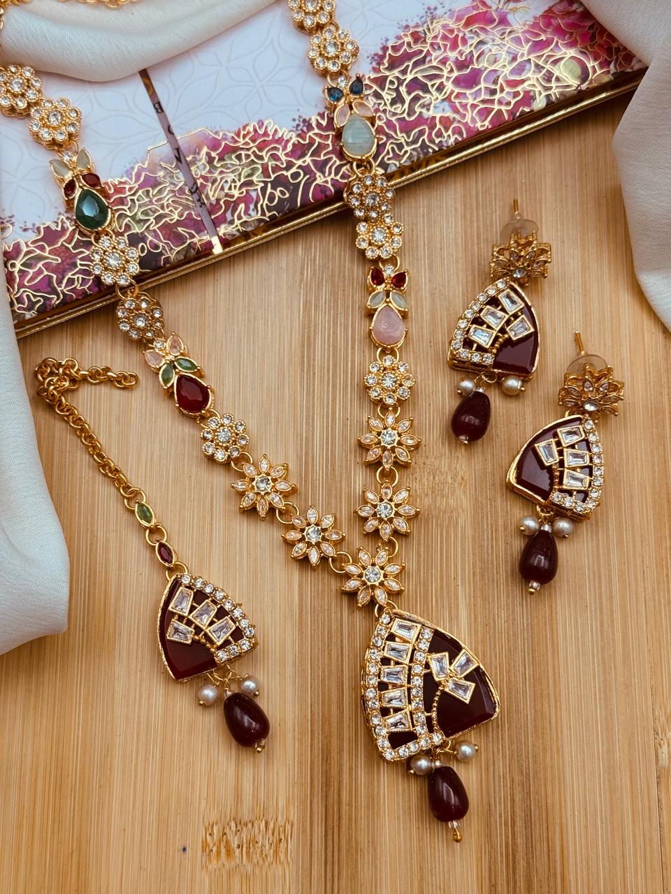 Egyptian Mala Earring Teka Set