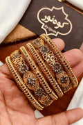 7 Width Plain Bangles Set