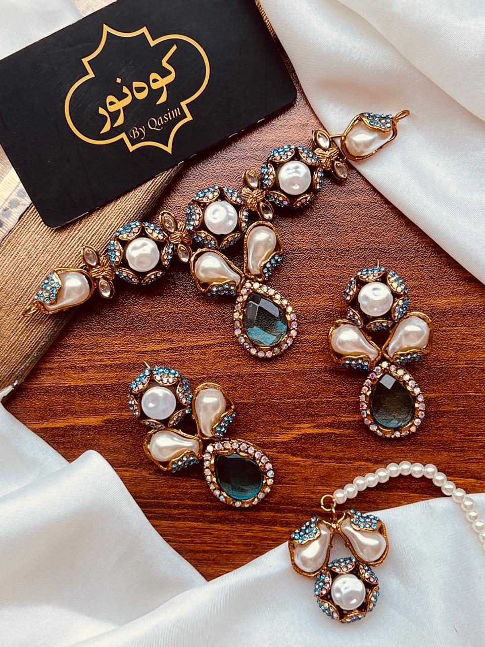 Beautiful Turkish Partywear Choker Set  - (7 Colours)