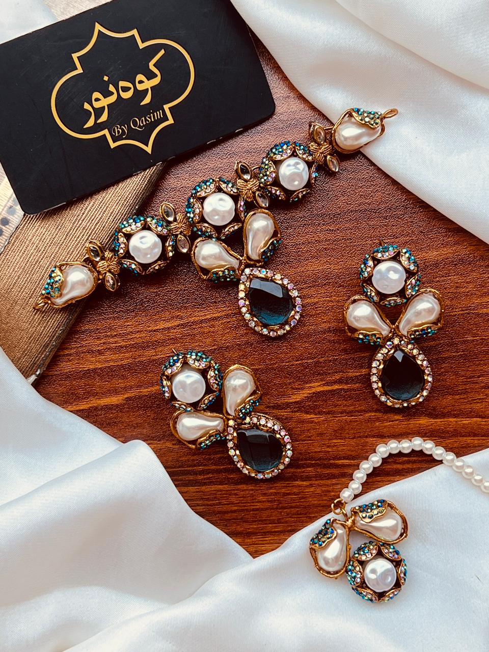 Beautiful Turkish Partywear Choker Set  - (7 Colours)