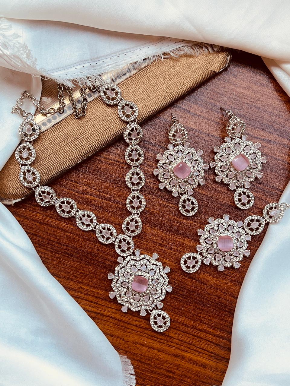 Beautiful Zircon Partywear Set