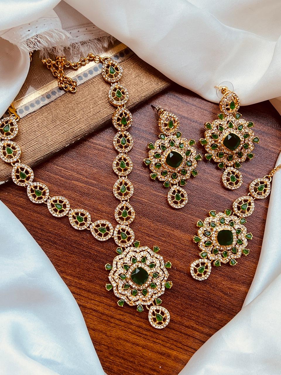 Beautiful Zircon Partywear Set