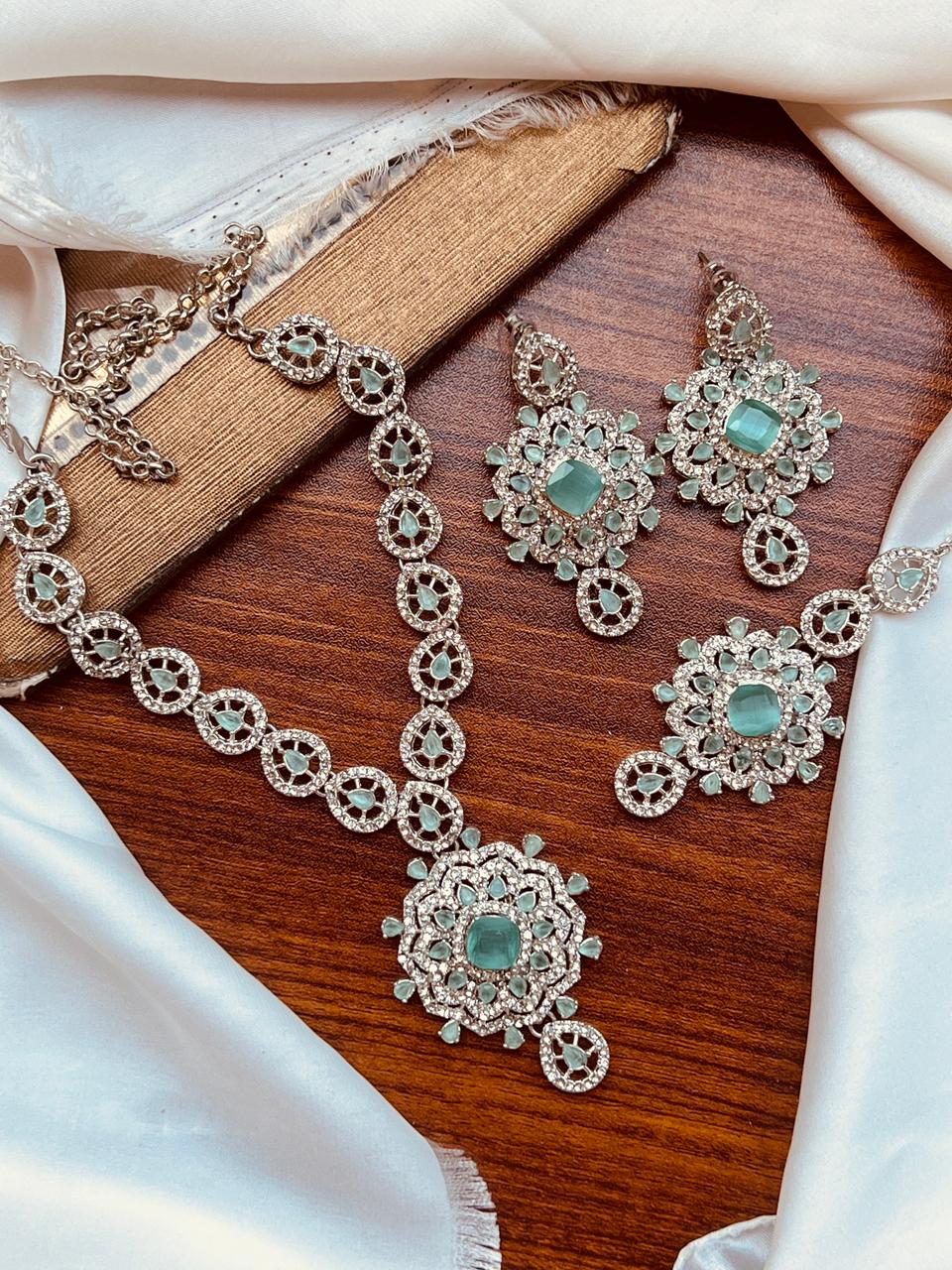 Beautiful Zircon Partywear Set
