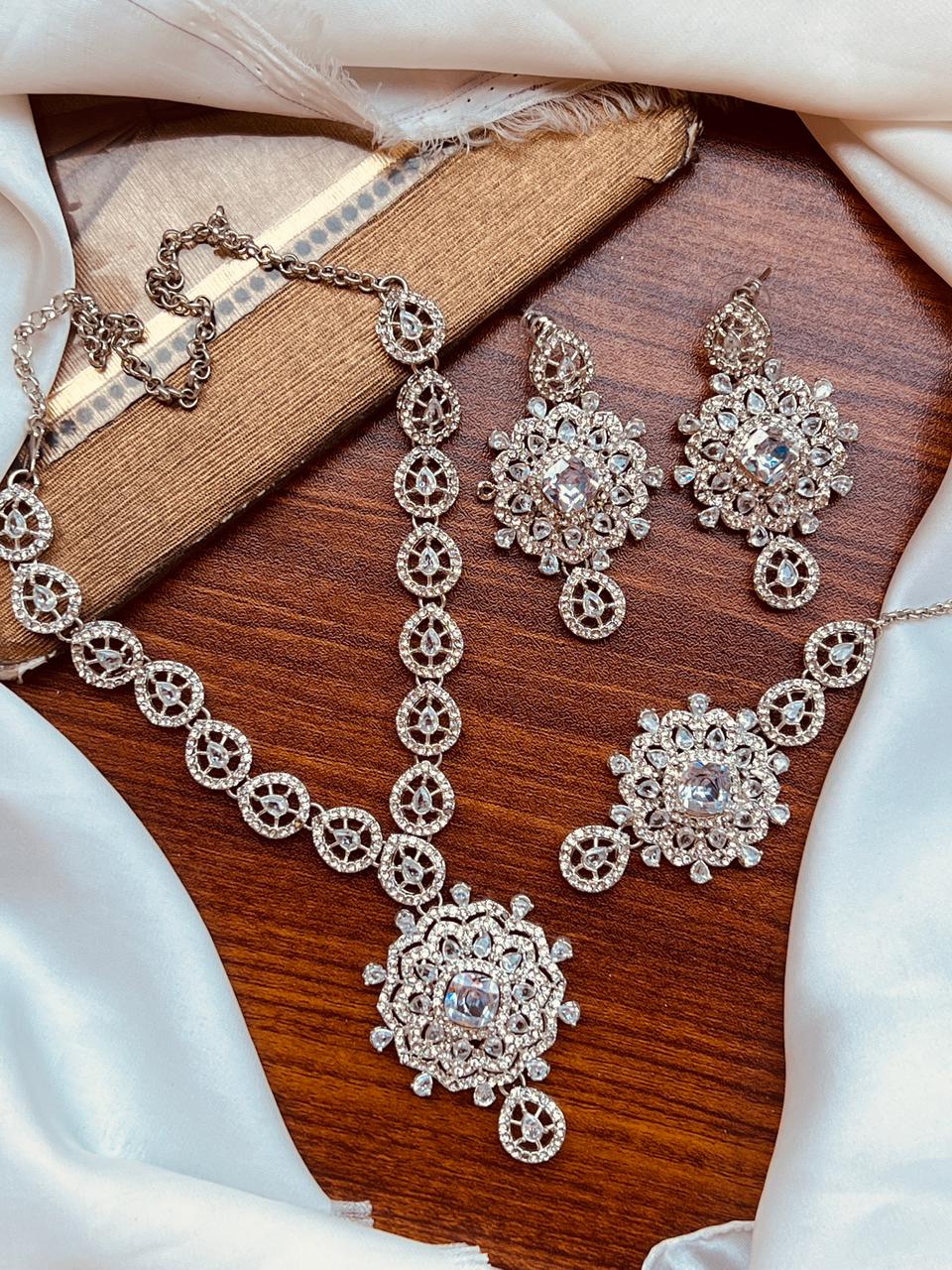Beautiful Zircon Partywear Set