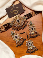 Beautiful Elegant Zircon Casting Choker Set – 5 Colours