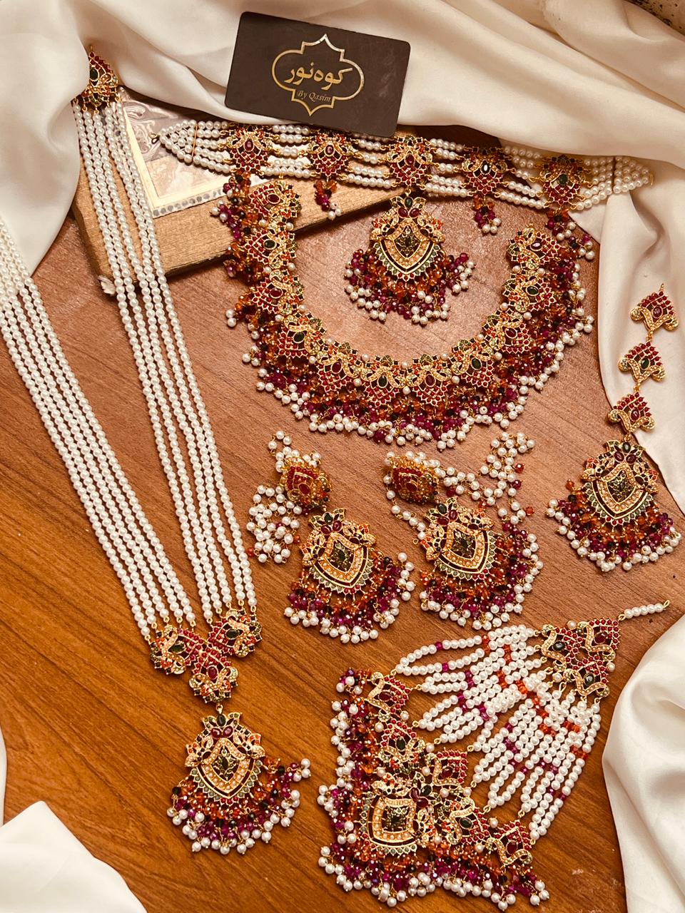 Beautiful Elegant Bridal Nortan Set – 4 Colours