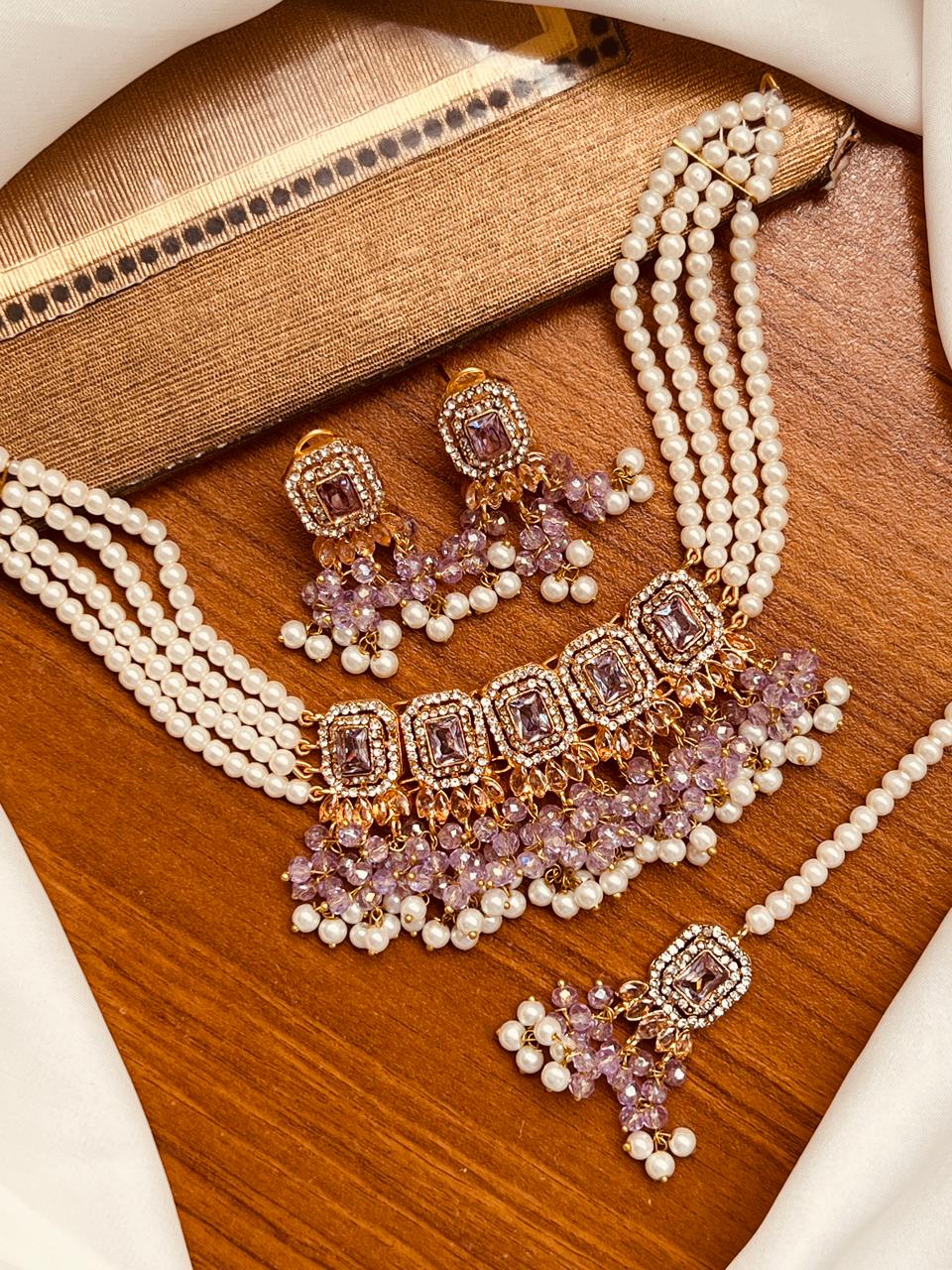 Beautiful Elegant Partywear Choker Set – 8 Colours