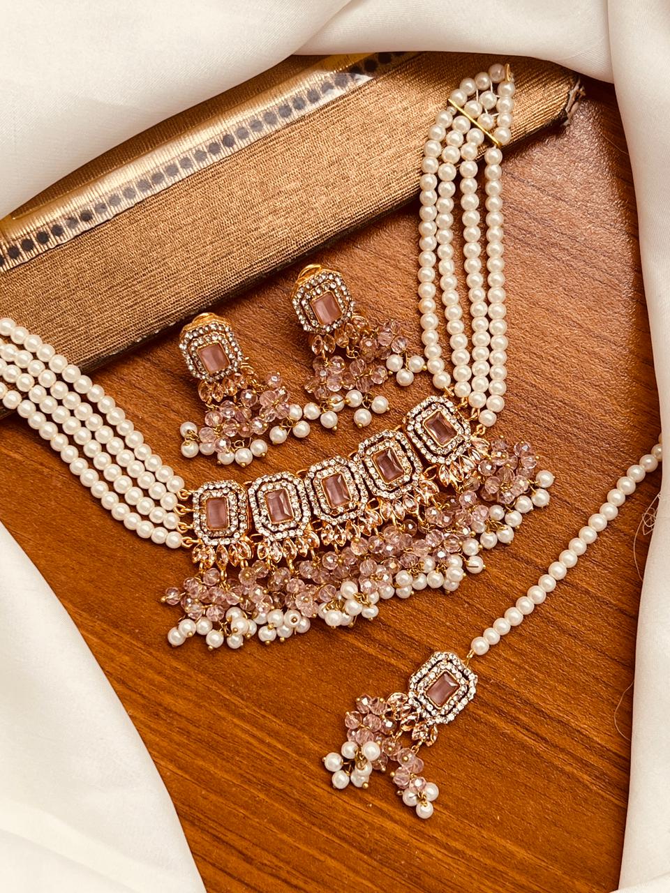 Beautiful Elegant Partywear Choker Set – 8 Colours