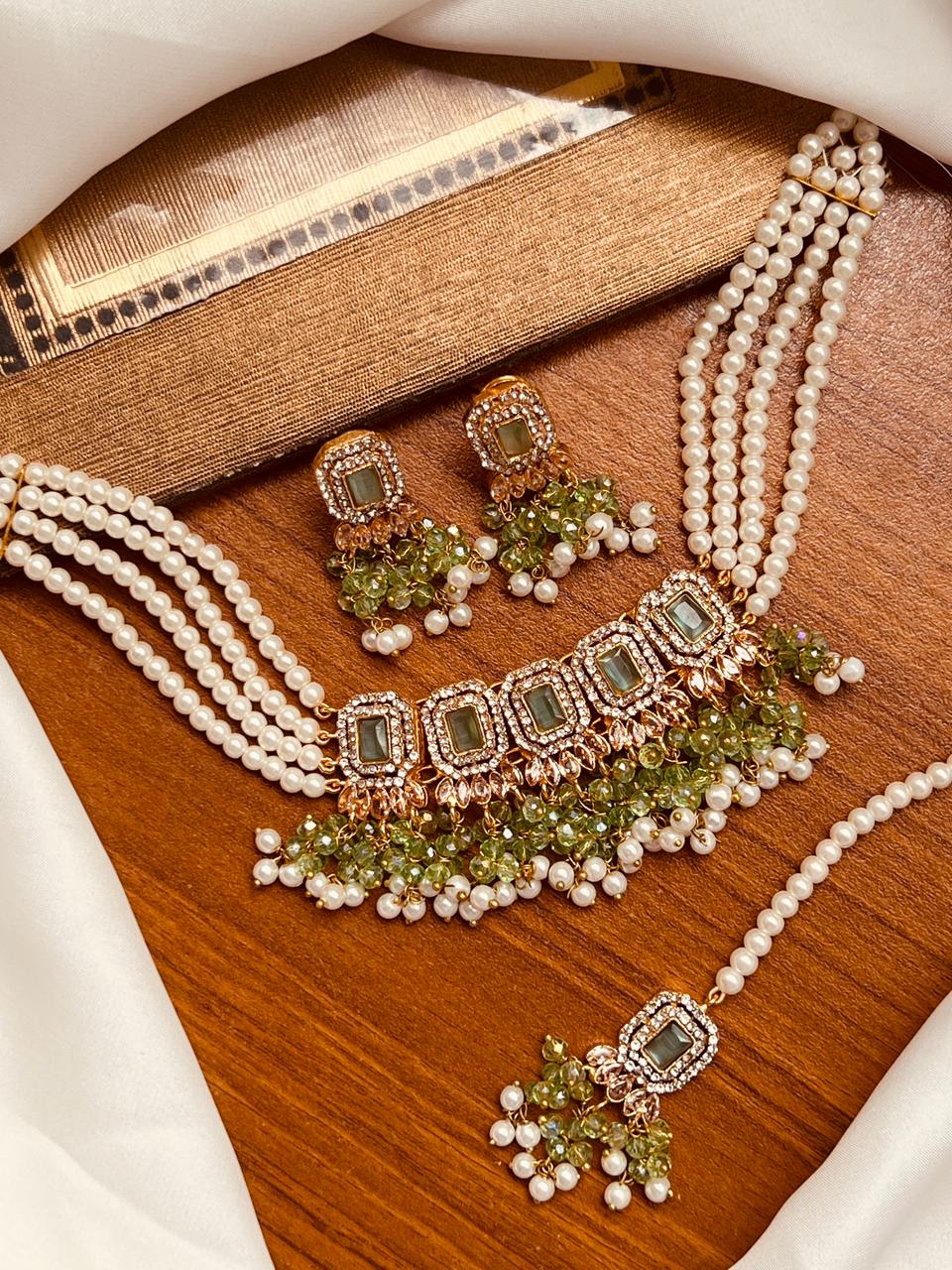 Beautiful Elegant Partywear Choker Set – 8 Colours