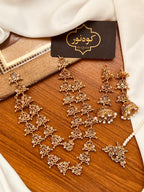 2 Layer Mala Jhumki Teka Set