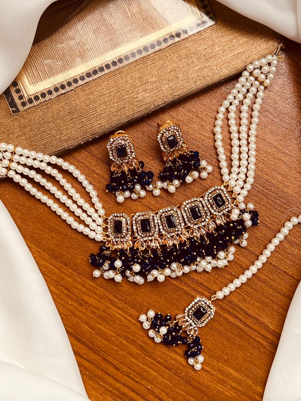 Beautiful Elegant Partywear Choker Set – 8 Colours