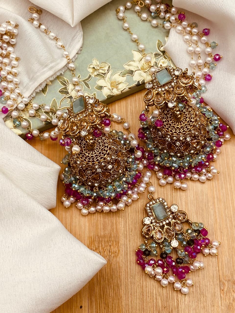 Nortan Sahary Jhumki With Teka