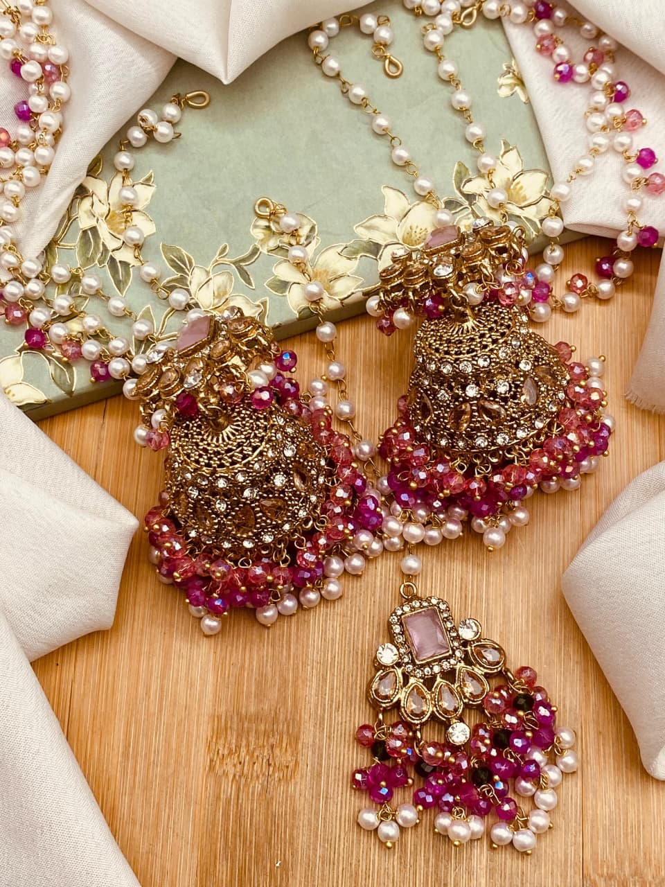 Nortan Sahary Jhumki With Teka