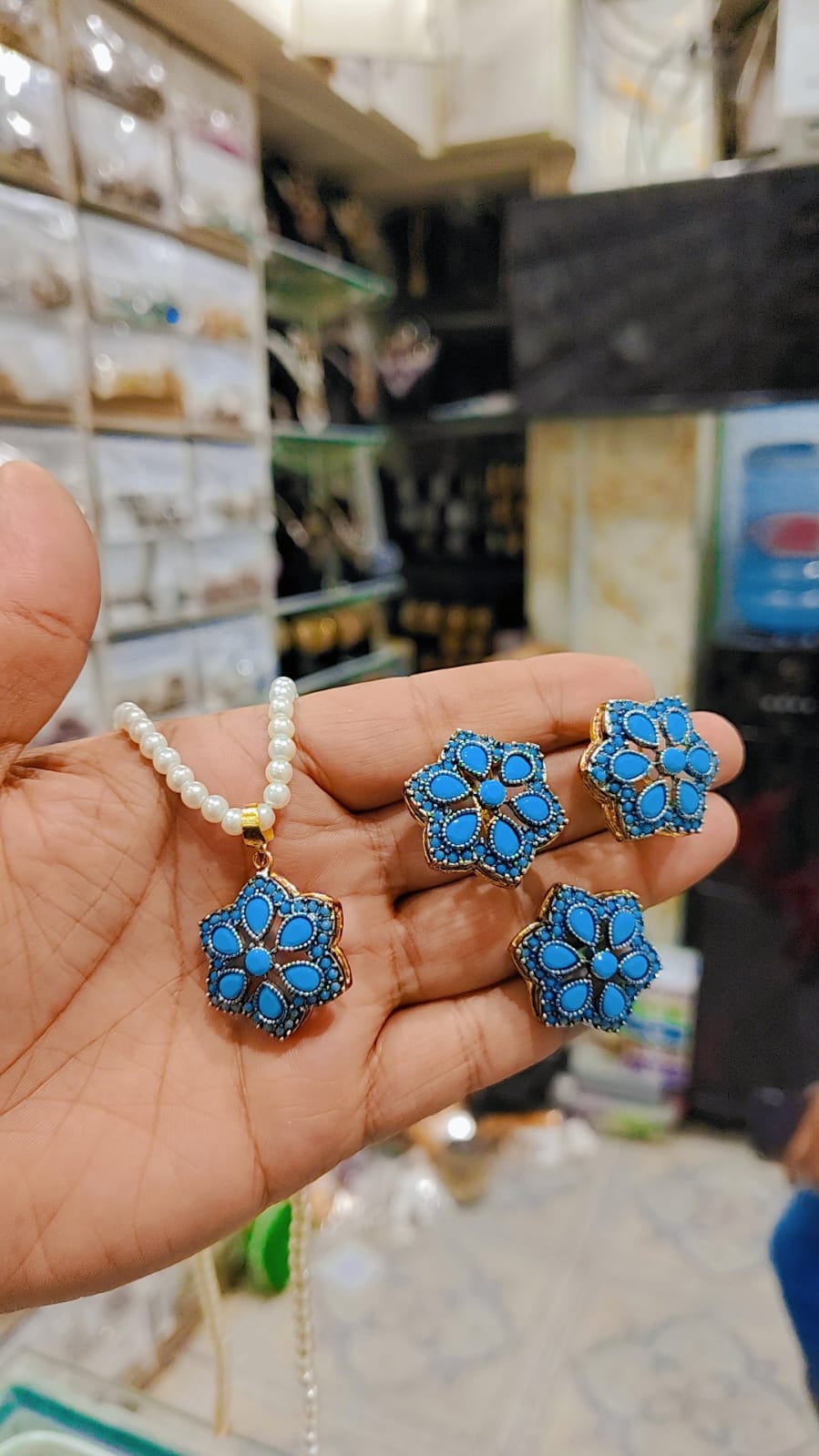 Oxidised Locket Set