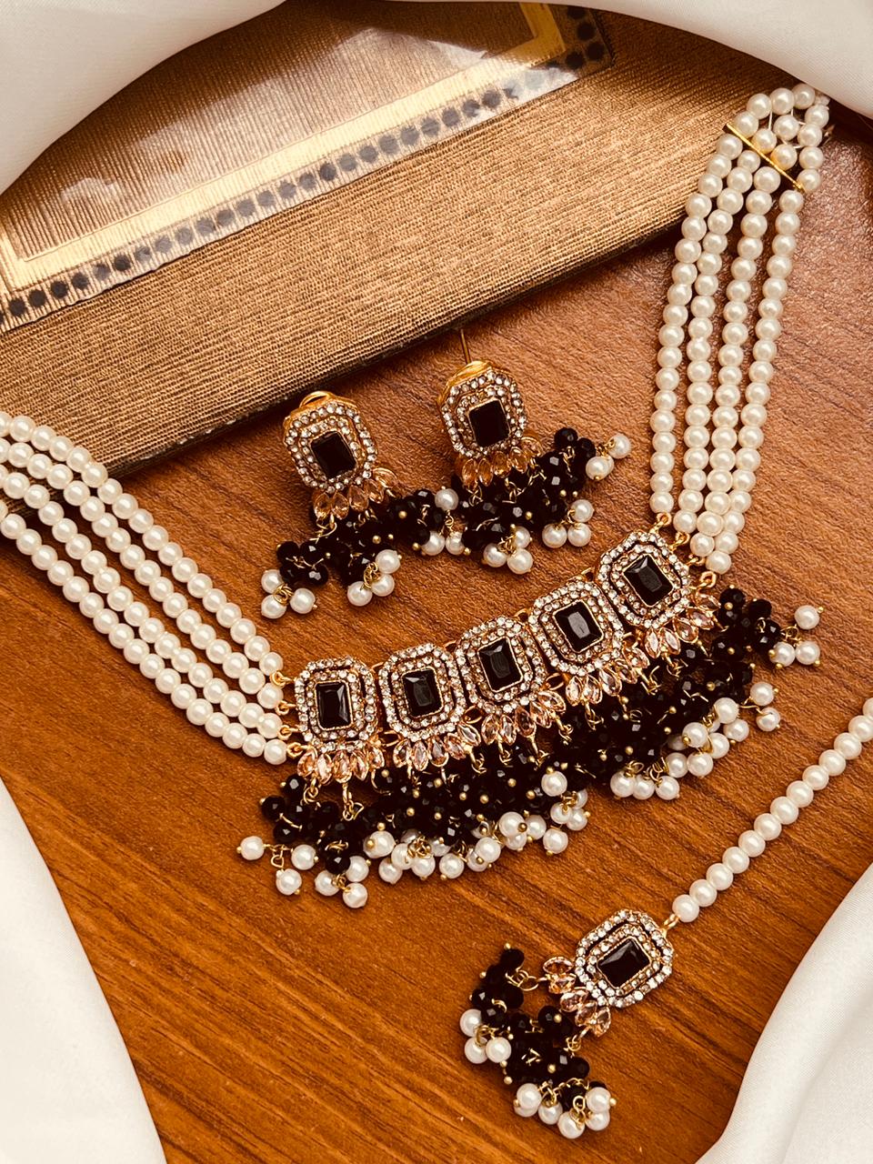 Beautiful Elegant Partywear Choker Set – 8 Colours
